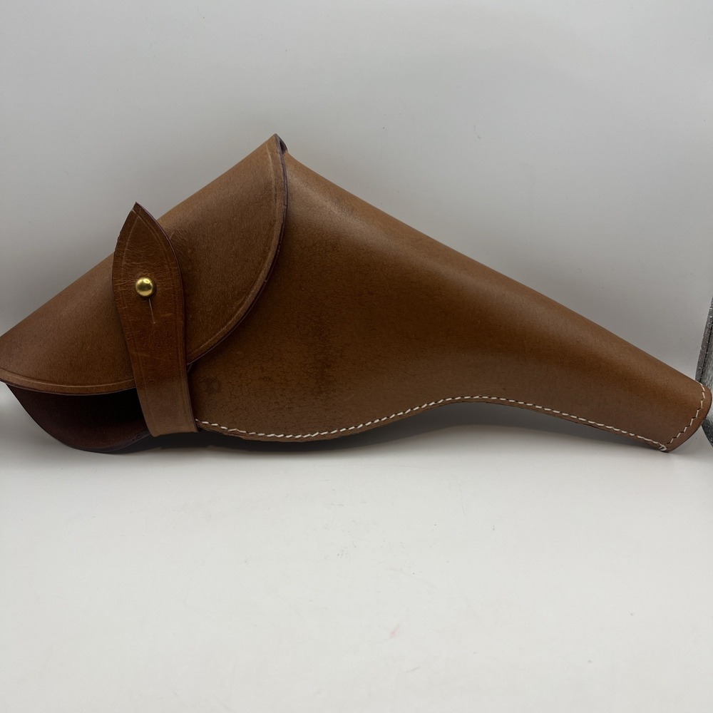 WWI & II British .455 Webley Revolver Leather Holster Brown Color Reproduction